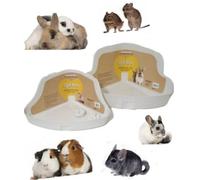 Rose-wood Small Animal Corner Litter Toilet Pan Tray Rabbit Hamster Guinea Pig Gerbil Rats (Medium)