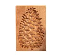 Rose Wooden Cookie Mold, 3D Press Stamper for DIY Biscuit Baking, Wedding Party Cake Decorating Tool(A)