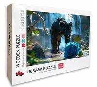 Rose Wooden Jigsaw Puzzles 70x41in, Leopard Jigsaw Puzzles 6000 Pieces for Adults with Box, Educational Challenging Game, Back Lettering Easy to Distinguish, Summer Gifts, Beautiful Decoration, 9-2204