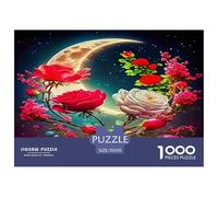 Rose1000Piece JigsawPuzzleflower ForAdult Colourful Brainteasing Age12+byth Challenging The Impossible Difficult Game Brainteasing Adults Jigsaw Puzzle 70x50cm/1000pcs