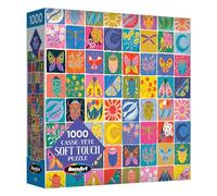 RoseArt - Soft Touch - Summer Quilt 1000 Piece Jigsaw Puzzle for Adults, Colorful Modern Design Finished Size 26.625 x 19.25 Made in USA