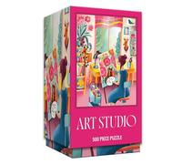 RoseArt - Vertical Visions - Art Studio 500 Piece Jigsaw Puzzle - Vibrant Artist Studio Puzzle for Adults