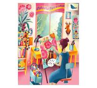 RoseArt - Vertical Visions - Art Studio 500 Piece Jigsaw Puzzle - Vibrant Artist Studio Puzzle for Adults