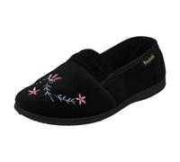 Rosebank Ladies Rosebank Casual Slippers Haley - Black - UK 7