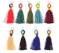 Rosebeading 10pcs 5cm Short Handmade Tassels,tassels for jewelry making,pantone colors,Mini Jewelry Tassel,colour mixture