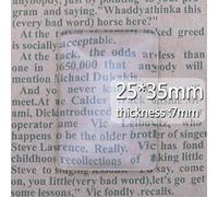 Rosebeading 25x35mm Clear Glass Cabochon-7mm Thickness-Jewelry Makings-20pcs