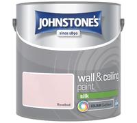 Rosebud Johnstone’s Wall & Ceiling Silk Paint 2.5L - Smooth Silk Finish, Excellent Coverage, Quick Dry, Low Odour Interior Paint for Walls & Ceilings
