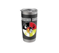Rosebud Sioux Tribe Indigenous Medicine Wheel Stainless Steel Insulated Tumbler
