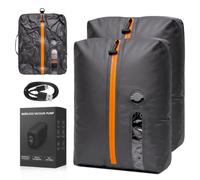 Roseek Travel Vacuum Bags With Pump, 2 Pack 22L Compression Kit For Clothes | IPX8 Waterproof; 3-5 Minute Compression; USB-C Cordless Pump; Up To 60-Minute Runtime; Saves Up To 60% Space; Airtight Seal