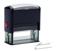 ROSEEKA Custom self Ink Seal - Personalized Signature and up to 6 Lines -3 Sizes -10 Ink Colors - Office, Teacher, Commercial Label Seals