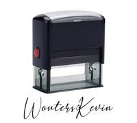ROSEEKA Personalized Self-Inking Signature Stamp - Custom Name/Initials Design with 6 Ink Color Options | Perfect for Legal Documents, Checks, Paperwork | Large Size for Home, Office & Business Use