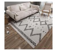 ROSEEONNE carpet Electric Heated Area Rug Graphene Electric Heated Carpet Timed Temperature Control Heated Floor Mat Great For Yoga area rugs(Color2,80 * 190cm)