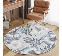 ROSEEONNE carpet Non-Slip Backing Soft Floor Carpet Round Area Rug Traditional Throw Runner Rug for Living Room Home Decor (Size:100X100CM) area rugs(Color B,120 * 120CM)