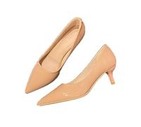 ROSEEONNE Heeled Shoes Simple Women's High Heels Pointed Toes No Tiring Professional Work Shoes 5.5cm/7.5cm/9.5cm/10.5cm Stilettos Nude/Black High Heels