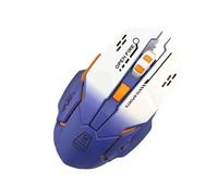 ROSEEONNE mouse Gaming Mouse Wireless, Ergonomic Gamer Laptop Pc Optical Computer Mice 6 Adjustable Dpi Up To 2400 For Many Computer Devices witeless mouse(Blu)
