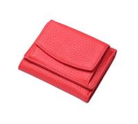ROSEEONNE Purses for Women Genuine Leather RFID Blocking Wallet Slim Anti-Credit Card Fraud Card Holder Organizer Folding Purse Compatible with Women and Men Wallet(Rose red)