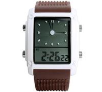 ROSEEONNE Watch LED Waterproof Digital Watch Dual Time Zone Electronic Watch Unisex is an Excellent Gift for Birthday Festival Celebration Wrist Watches(Brown)
