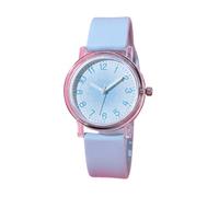 ROSEEONNE Watch Women Analog Quartz Watch Waterproof Wristwatch with Silicone Strap Easy Read Luminous Dial for Young Women Students Wrist Watch(Blu)