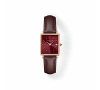 Rosefield Boxy XS Dark Brown Leather Strap Ladies Watch