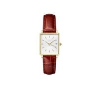 Rosefield - Boxy XS White Medium Brown Leather Gold - Women