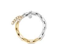 Rosefield Essentials Women's 14K Gold Plated Bracelet Duotone Chain