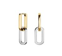 Rosefield Duotone Link Earrings for Women - Gold & Silver Hoops - Stainless Steel - Modern Womens Earrings - Womens Jewellery - Timeless Everyday Elegance