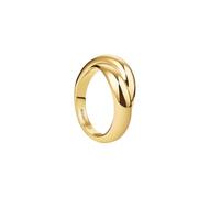 Rosefield Essentials Women's 14K Gold Plated Ring Crossed