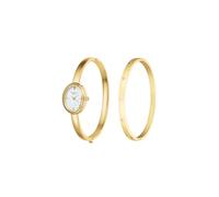 Rosefield Gift Set Women's Bangle Watch + Crystal Bangle Gold BWGCG-X293