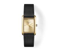 Rosefield - Heirloom Modern Champagne Dial Gold Black Leather - Women