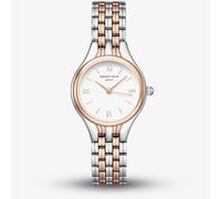 ROSEFIELD Ladies Muse White Dial Two Tone Rose Gold Bracelet Watch MUWDSD-MU04