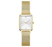 Rosefield Octagon XS Mesh Gold with White Dial and Gold Case 19.5 x 24 mm Steel OWGMG-O73, gold, Standard, Elegant