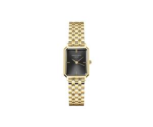 Rosefield Octagon XS Black Gold with Black Dial and 19.5x24 mm Gold Case OBGSG-O61 Stainless Steel