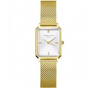 Rosefield Octagon XS Mesh Gold with White Dial and Gold Case 19.5 x 24 mm Steel OWGMG-O73, gold, Standard, Elegant