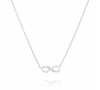 Rosefield Rhodium Plated Stainless Steel Infinity Necklace