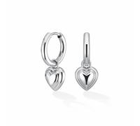 Rosefield Silver Plated Heart Pendant Earring