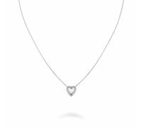 Rosefield Silver Plated Puffy Heart Pendant Necklace
