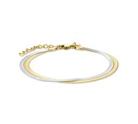 Rosefield Snake Bracelet for Women - Gold & Silver Chain - Stainless Steel - Modern womens bracelet - Womens Jewellery - Timeless Everyday Elegance