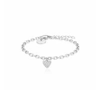 Rosefield Stainless Steel Chunky Heart Pendant Bracelet