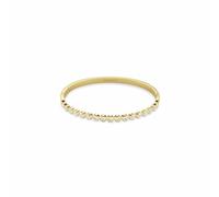 Rosefield Stainless Steel Gold Plated Bubble Crystal Bangle