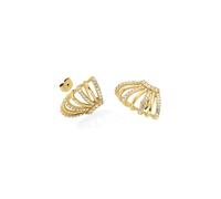 Rosefield Tennis Collection Women's Stainless Steel Earrings Caged Crystal
