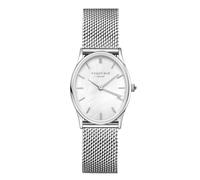 Rosefield The Oval Pearl Silver Mesh with Pearl White dial and 24x29mm Silver case OWSMS-OV11 Stainless Steel.