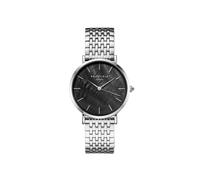 Rosefield Upper East Side Black Silver with Black dial and 33mm Silver case UBSSS-U36 Stainless Steel.