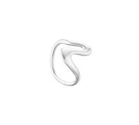 Rosefield Women's Rhodium Plated Ring Wave