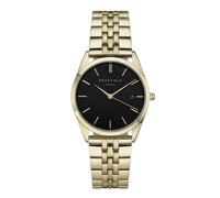 Rosefield Women's Watch The Ace Gold Round Case - Black Dial ACBKG-A13