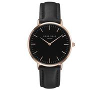 Rosefield Women's Watch The Bowery: Rose Gold 38mm Round Case - All Black BBBR-B11