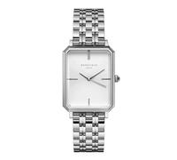 Rosefield Women's Watch The Elles: Silver 23 * 29mm Square Case with White Dial and Silver Strap - OCWSS-O41