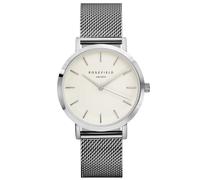 Rosefield Women's Watch The Mercer Silver Round Case - White Dial