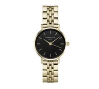 Rosefield Women's Watch The Small Edit Gold Round Case - Black Dial 26BSG-268