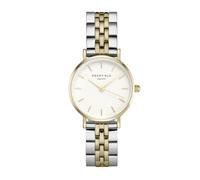 Rosefield Women's Watch The Small Edit Gold Round Case - White Dial with Gold & Steel Strap 26SGD-269