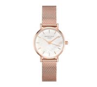 Rosefield Women's Watch The Small Edit Rose Gold Round Case - White Dial & Mesh Strap 26WR-265